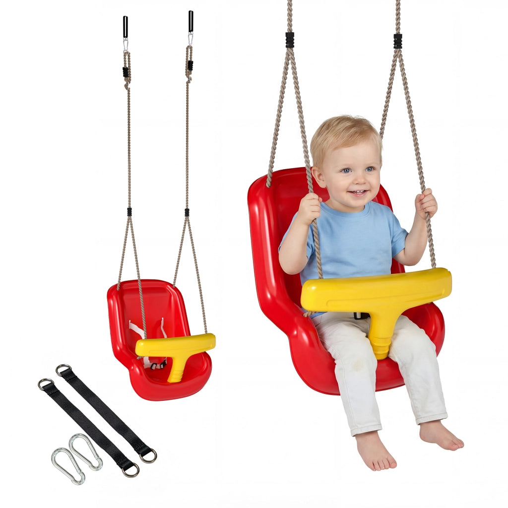 Altalena per bambini ¨C zephmum ¨C Rosso e giallo