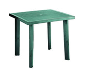 Tavolo da Giardino Interno ed Esterno in Resina Fiocco Verde 80 x 75 cm