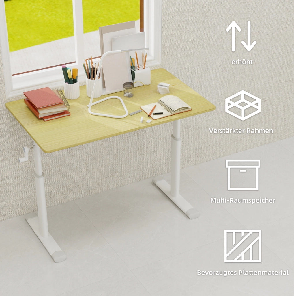 Scrivania Regolabile in Altezza per Studio e Ufficio – Design Compatto e Versatile per Bambini e Adulti