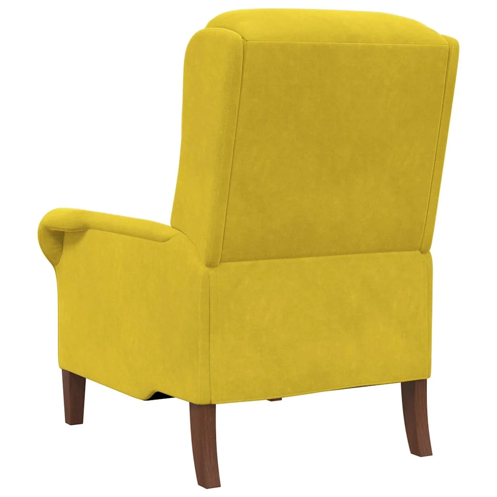 Poltrona-Divano Sedia Giallo Velluto 112079