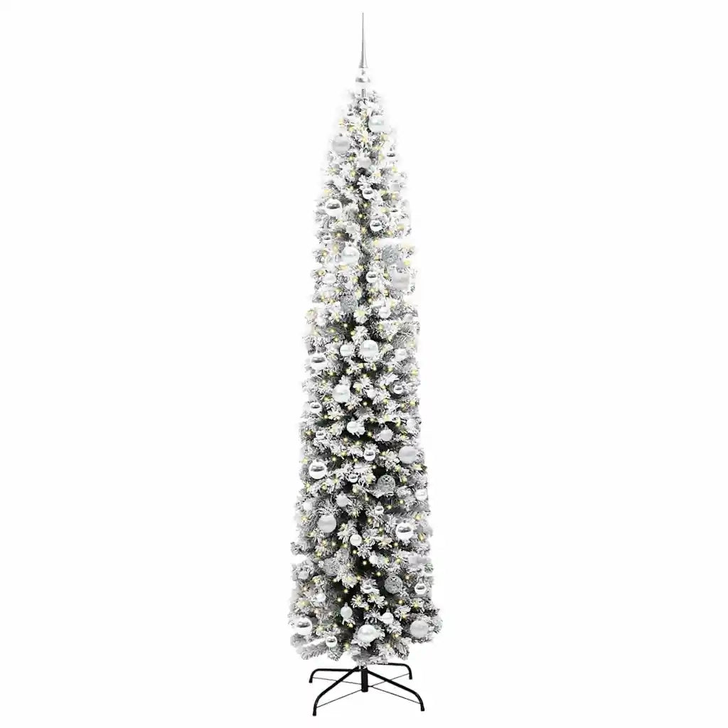 Albero di Natale Artificiale-Albero Natalizio con 300 LED Verde 210 cm 583806