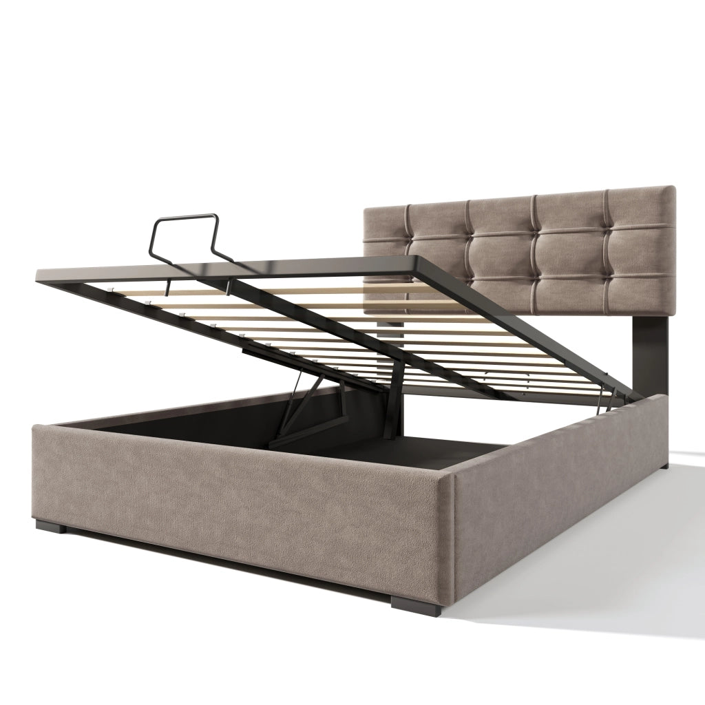 Letto contenitore 140x200 cm con materasso incluso