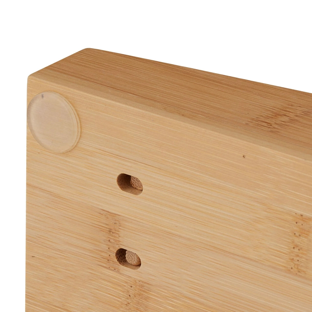 Organizer per cassetto per 9 coltelli sicuri da cucina 40 x 12 x 5 cm in bambù naturale 13_0014063