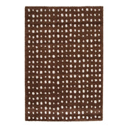 Tappeto da interno a pois marroni e crema