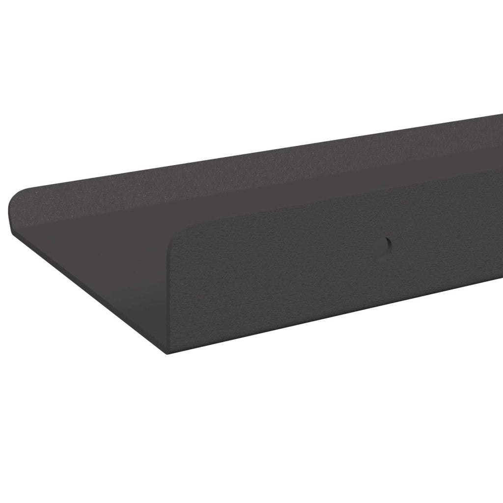 Mensola sospesa 3 pcs Nero 40 x 9 x 2,5 cm Acciaio 8003930