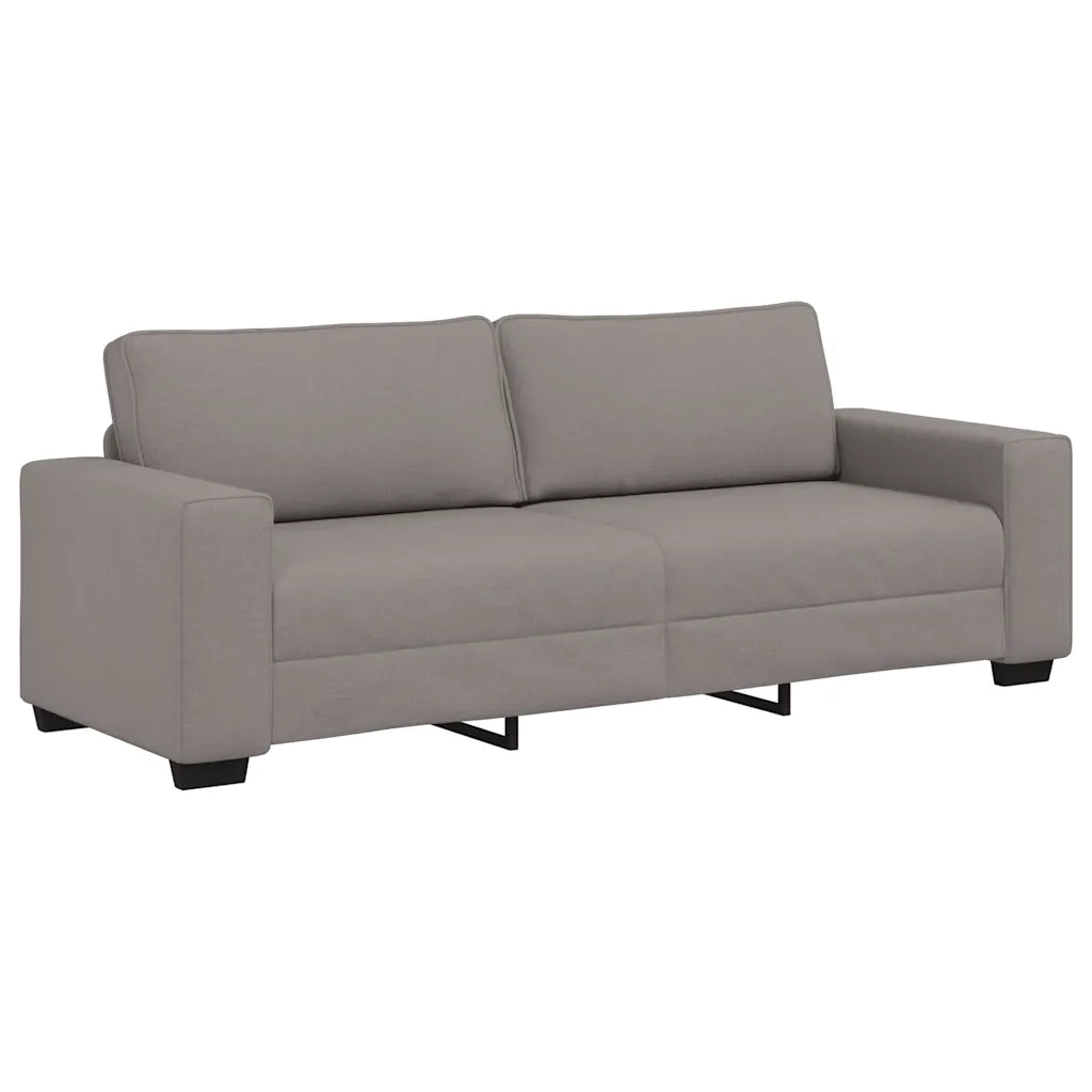 Divano a 3 Posti-Sofa 3 Posti Tortora 180 cm in Tessuto 993976