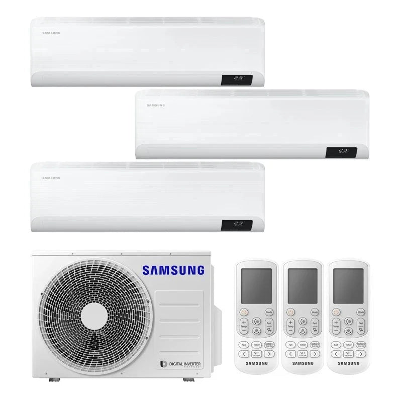 Climatizzatore Samsung Cebu Trial Split AJ052 3x9000 BTU Inverter R32 A++/A+ WiFi - Raffreddamento e Riscaldamento Efficiente