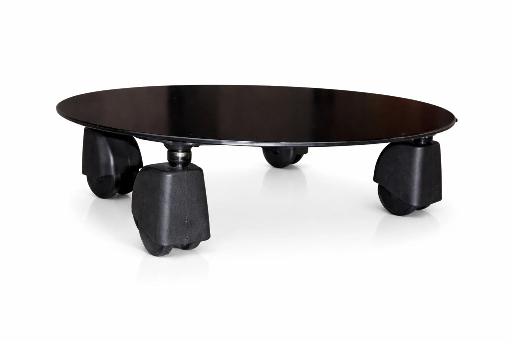 Base per Piante con Ruote Girevoli, Diametro 30 cm, Portata 100 Kg, 4 Ruote, Supporto Mobile per Piante Pesanti, Rialzo da Terra