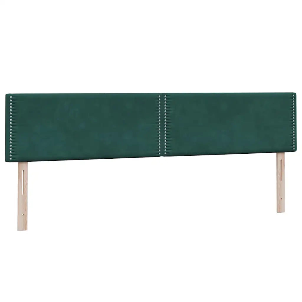 Giroletto a Molle con Materassi Verde Scuro 180x220 cm Velluto 3317496