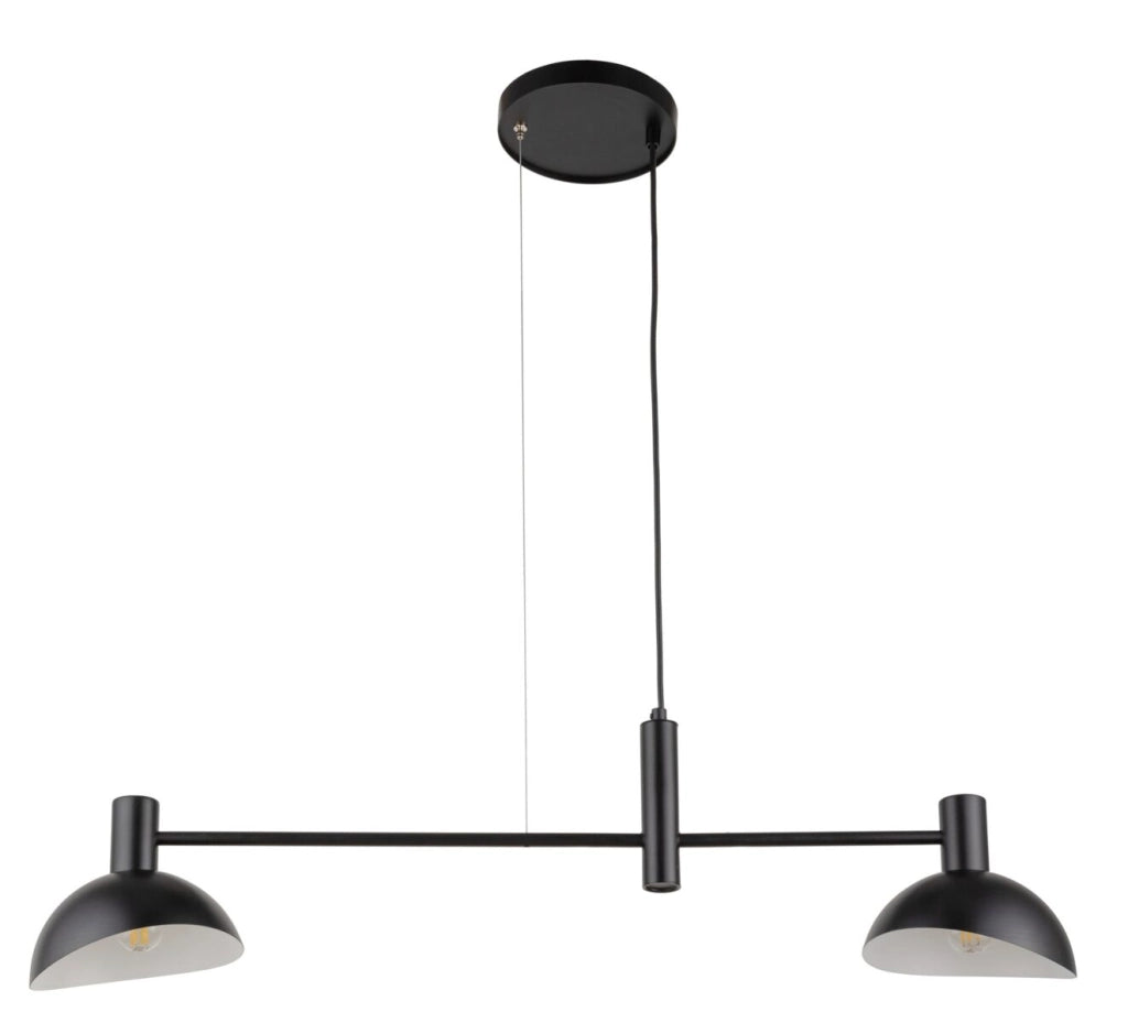 Lampada a sospensione moderna nera Artis 2xE14 Sigma
