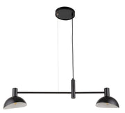Lampada a sospensione moderna nera Artis 2xE14 Sigma