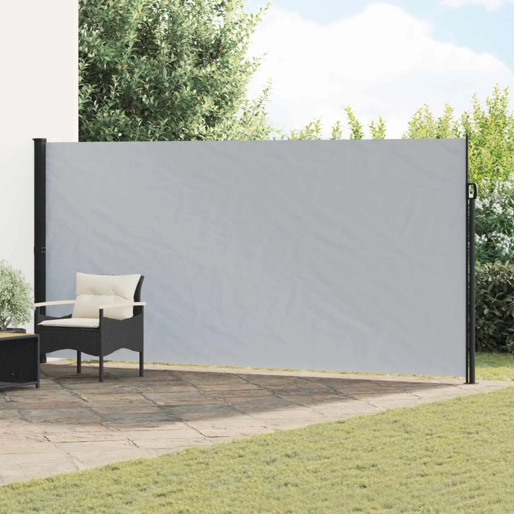 Tenda da Sole | Tenda laterale retrattile Grigio 600 x 180 cm Poliestere