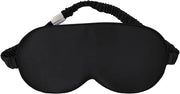 Slaapmasker in Seta di Morera - Comfortevole e Biologico - Nero - 100% Seta di Morera
