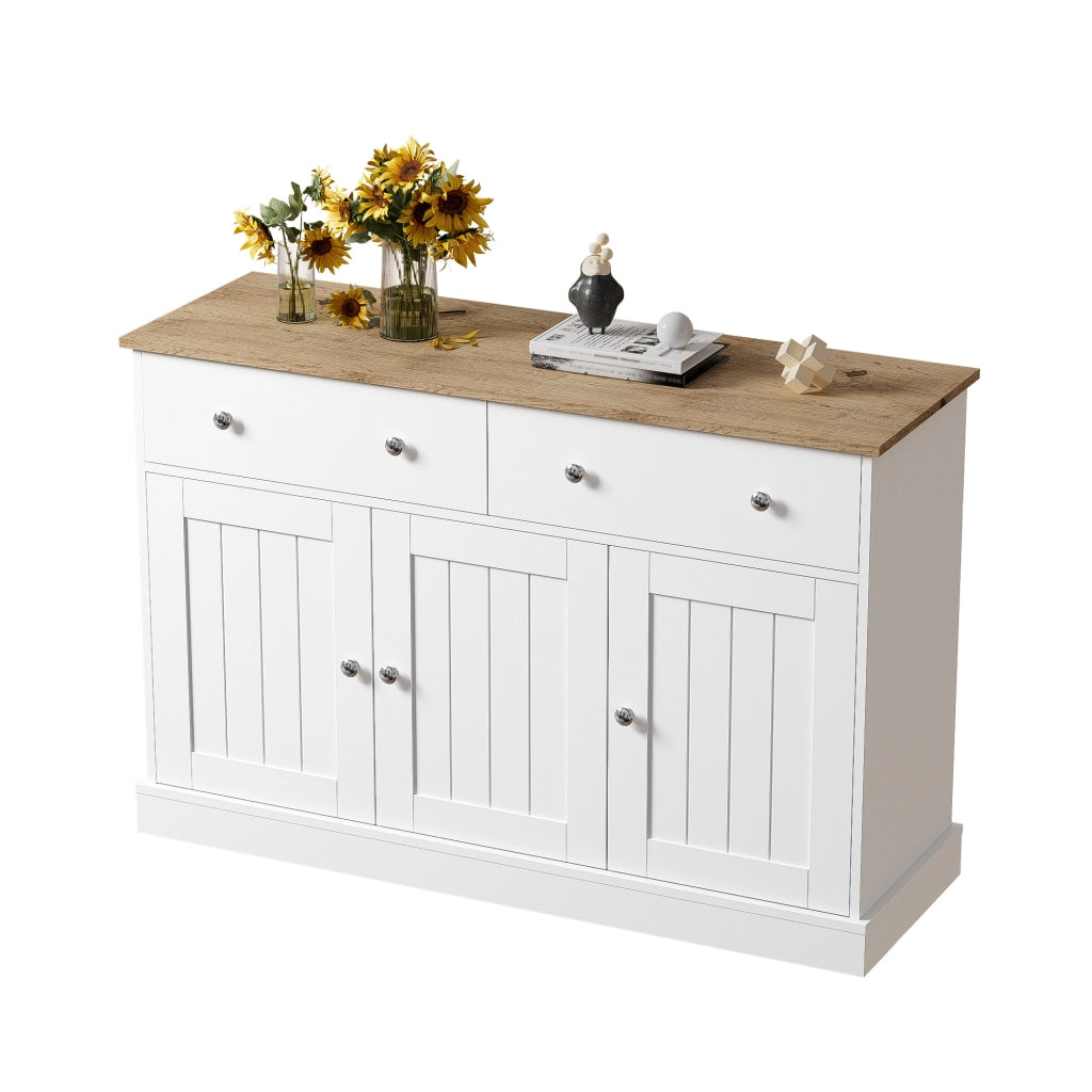 Credenza Soggiorno con Texture Incisa ¨C Xylo ¨C Legno, Ampio Contenitore