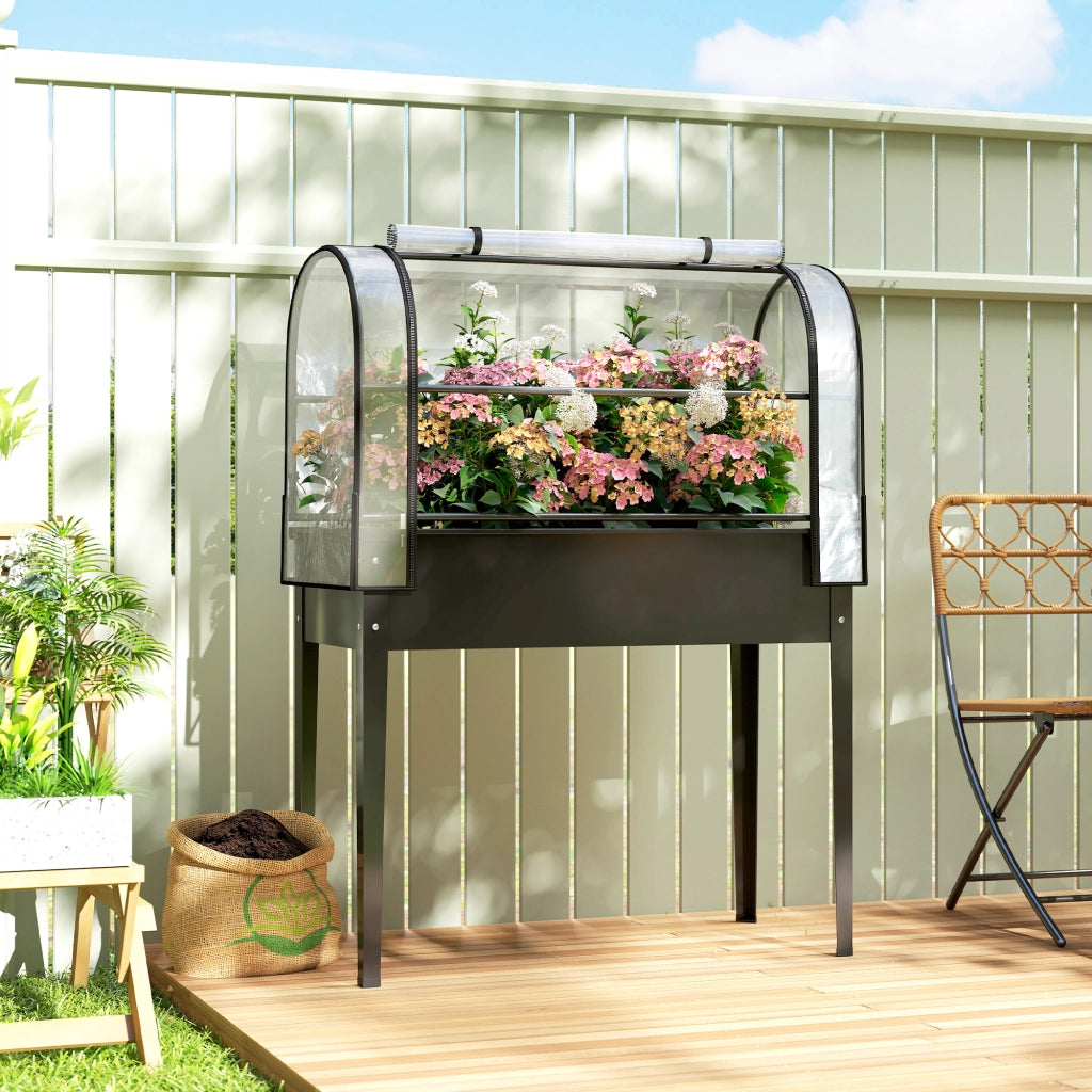 Hochbeet con serra ¨C zephmum ¨C nero