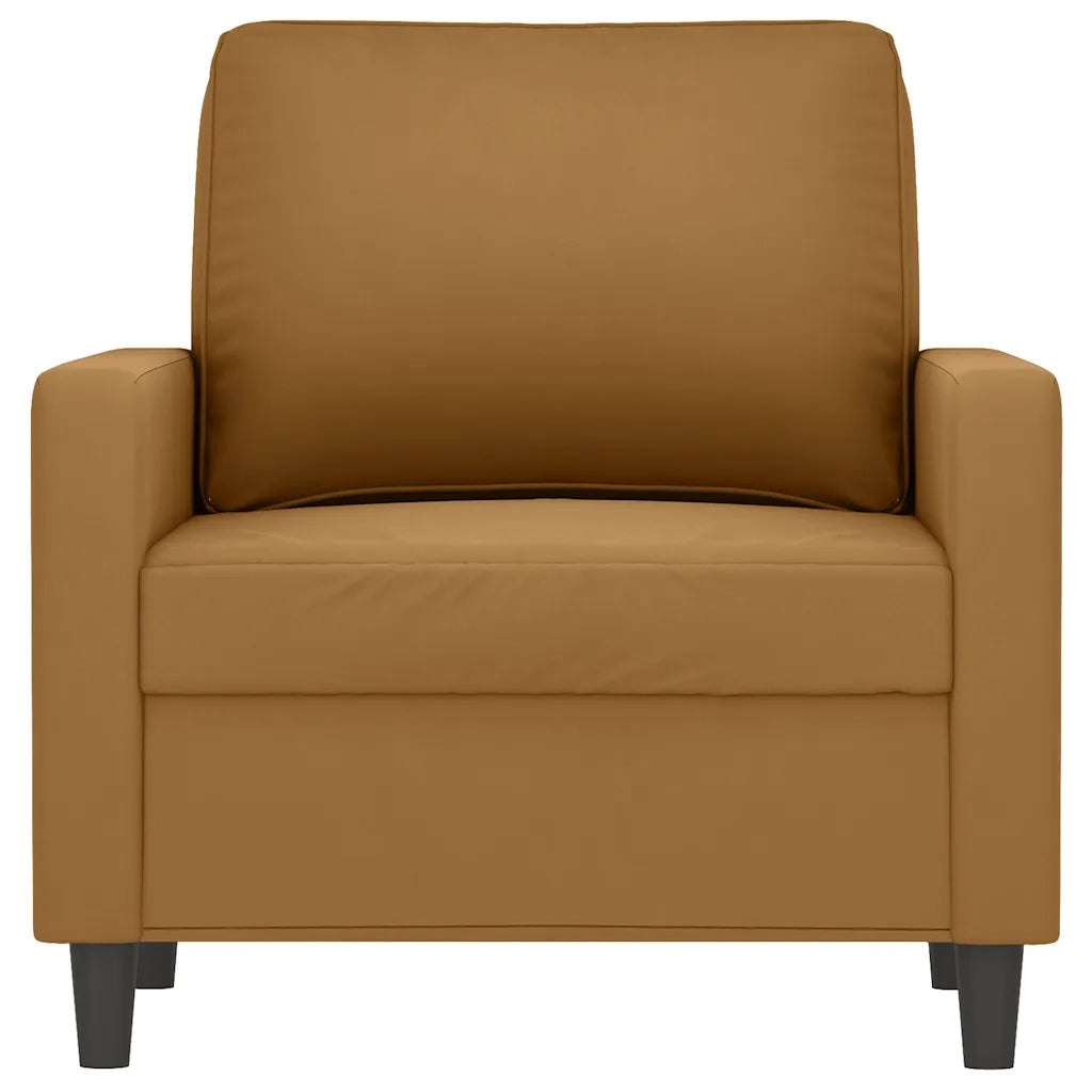 Poltrona Marrone 60 cm Velluto 359186