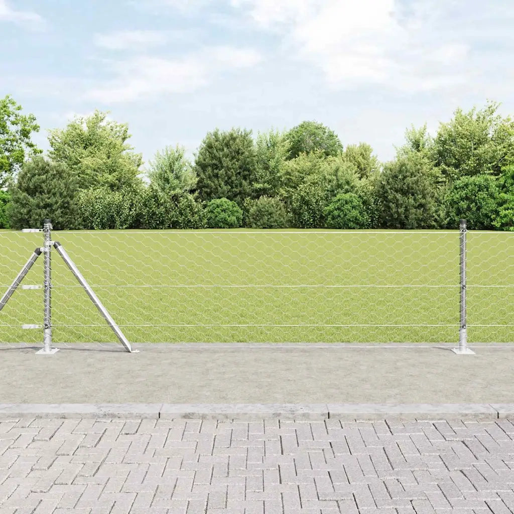 Palo della recinzione Argento 3353785