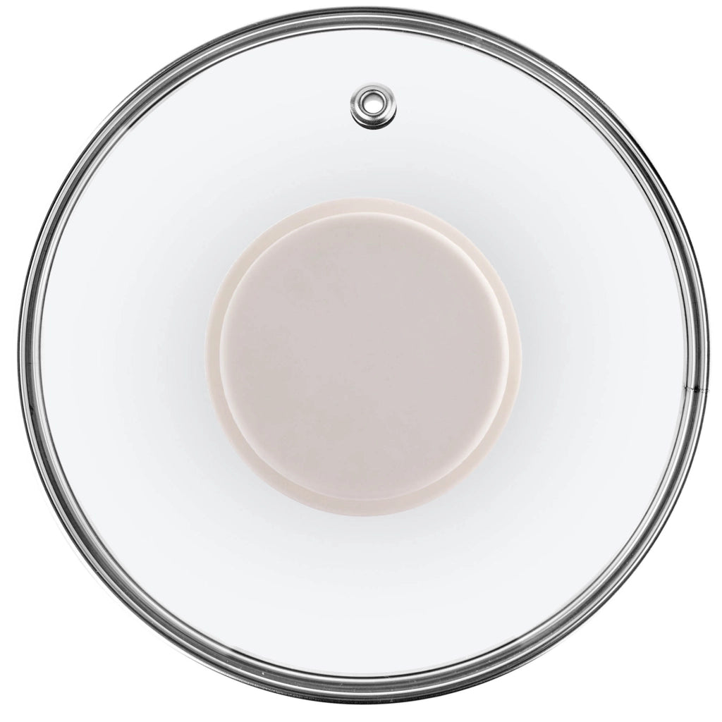 Coperchio in vetro KADAX da 18 cm, universale, resistente al calore, per pentole e padelle.