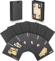Poker carte in plastica - Nero - Ideale per Festa e Gioco.