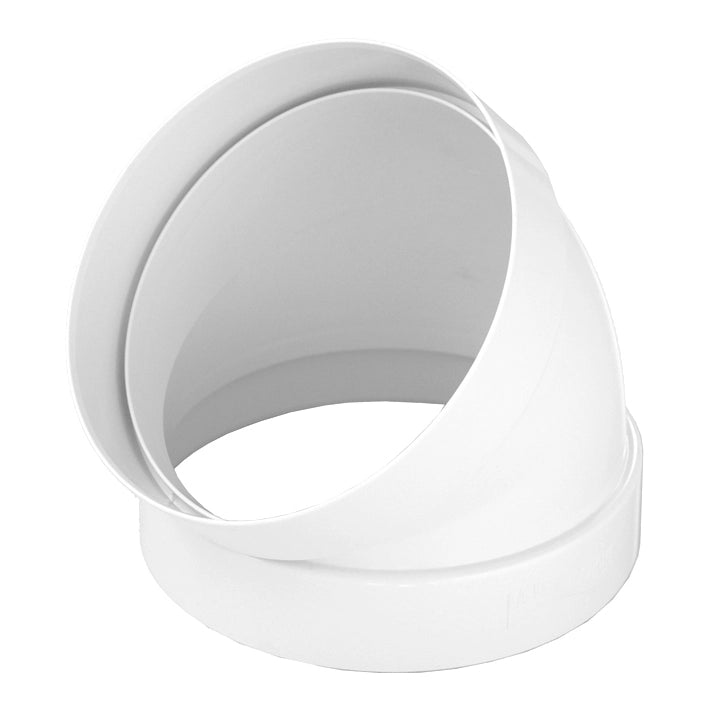 Curva a 45° per tubo cappa tondo FF in abs FIRST D125 mm