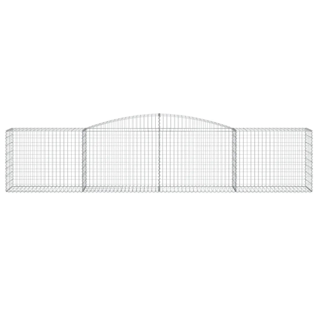 Cesti Gabbioni ad Arco 25 pz 400x50x80/100 cm Ferro Zincato 3146994