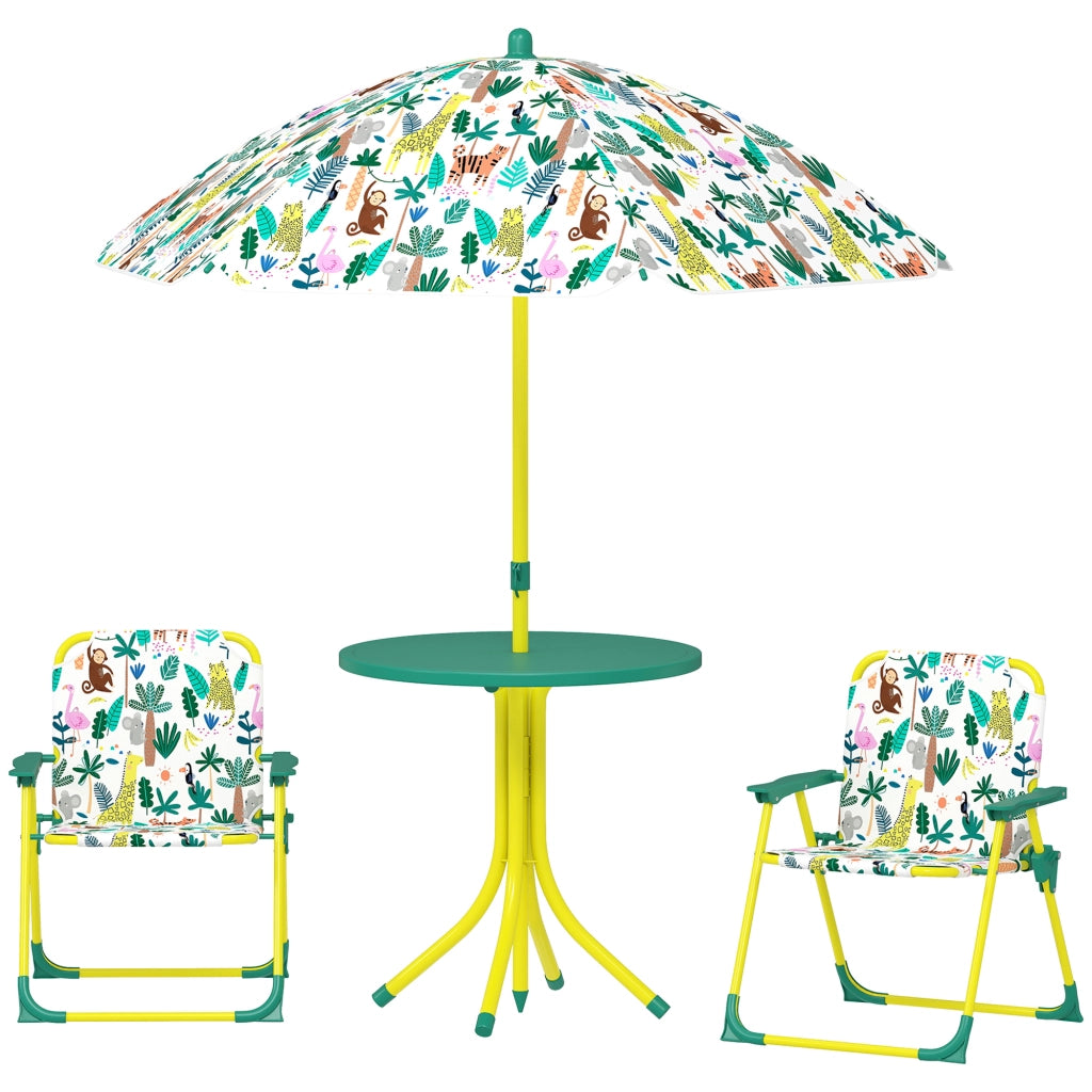 Set tavolo e sedie bambini ¨C Minimal ¨C verde, 4 pezzi