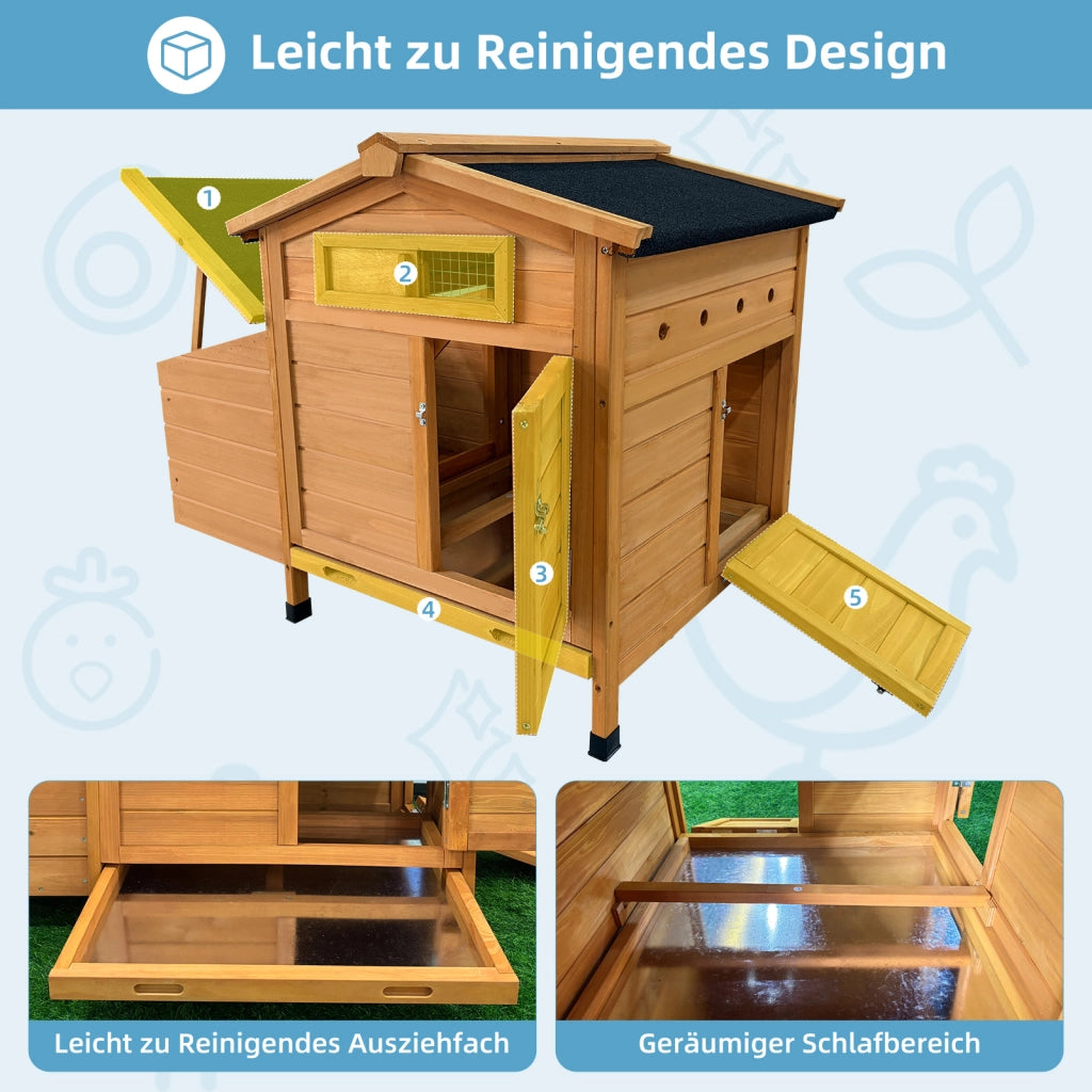 Pollaio su palafitte in legno ¨C Minimal ¨C Resistente ai predatori, facile da pulire