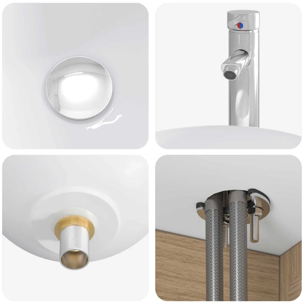Set di Armadi da Bagno 4 pz Rovere Artigianale 3406342
