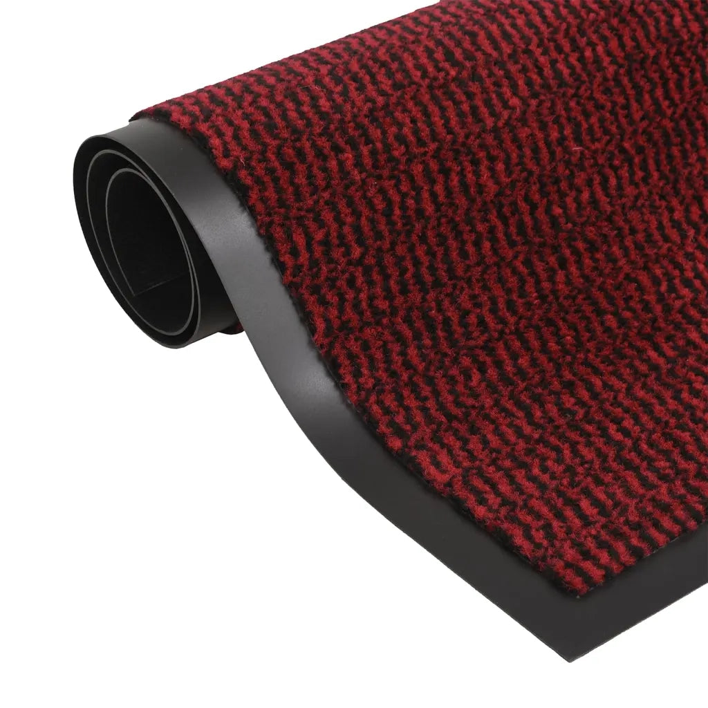 Zerbino | Tappeti Antipolvere 2 pz Rettangolari Trapuntati 40x60 cm Rossi