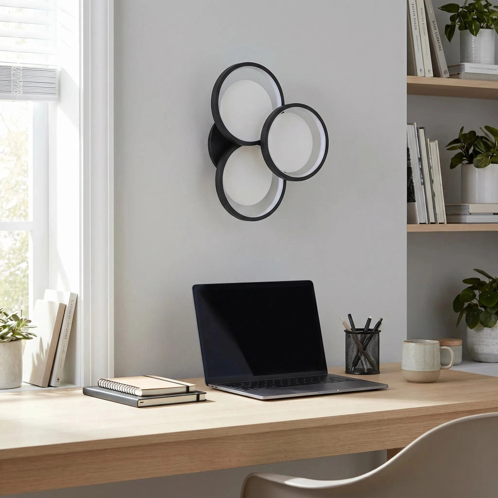 Lampada Da Parete Applique Led App1919-w Black