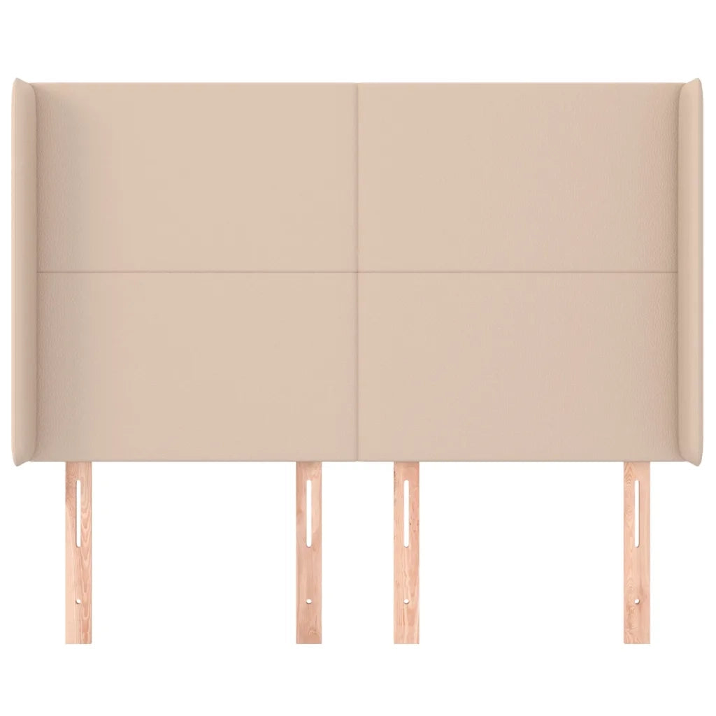 Testiera | Testata ad Orecchio Cappuccino 147x16x118/128 cm in Similpelle