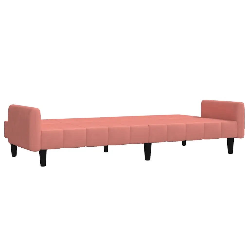 Divano letto | Sof¨¤ letto | Letto singolo a 2 Posti Rosa in Velluto