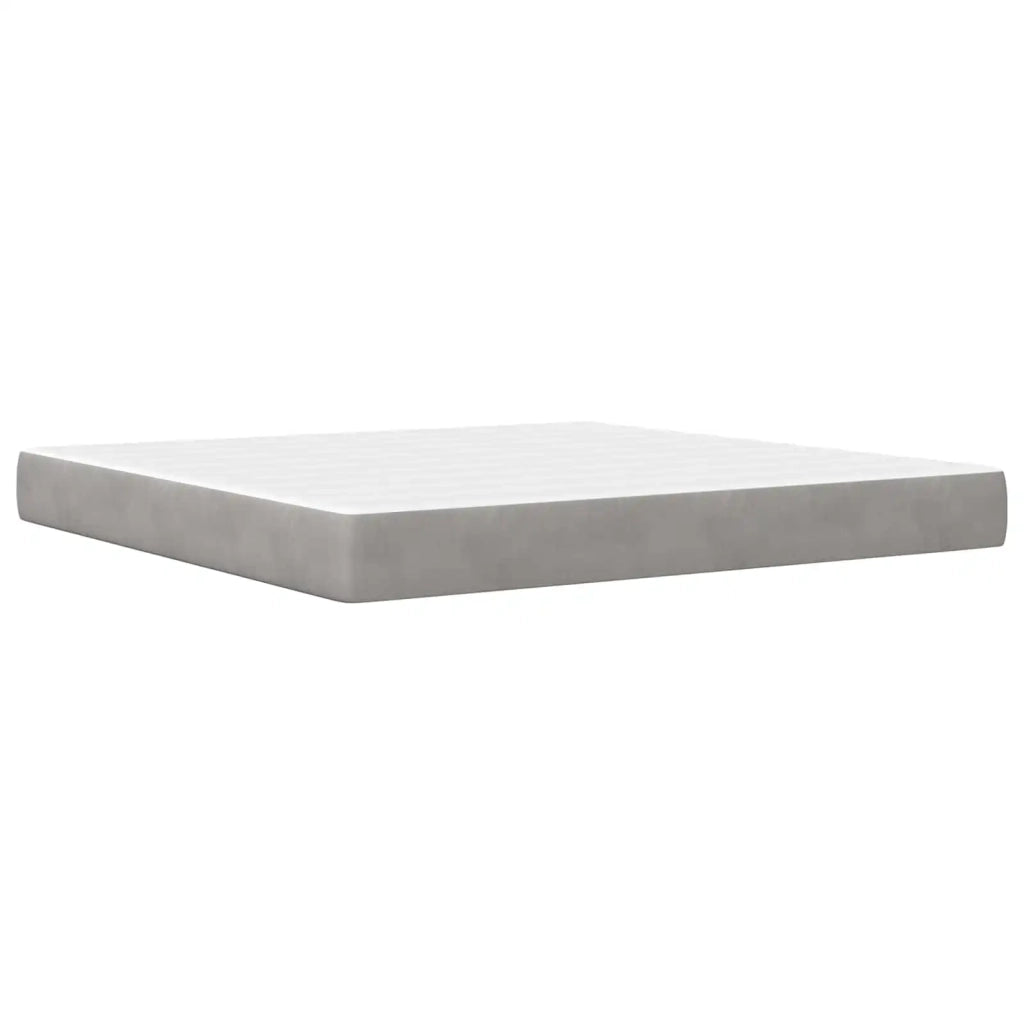 Struttura letto con materasso Grigio Chiaro 180 x 200 cm 3414879
