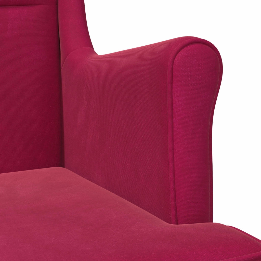 Poltrona Rosso Vino Velluto 42029867