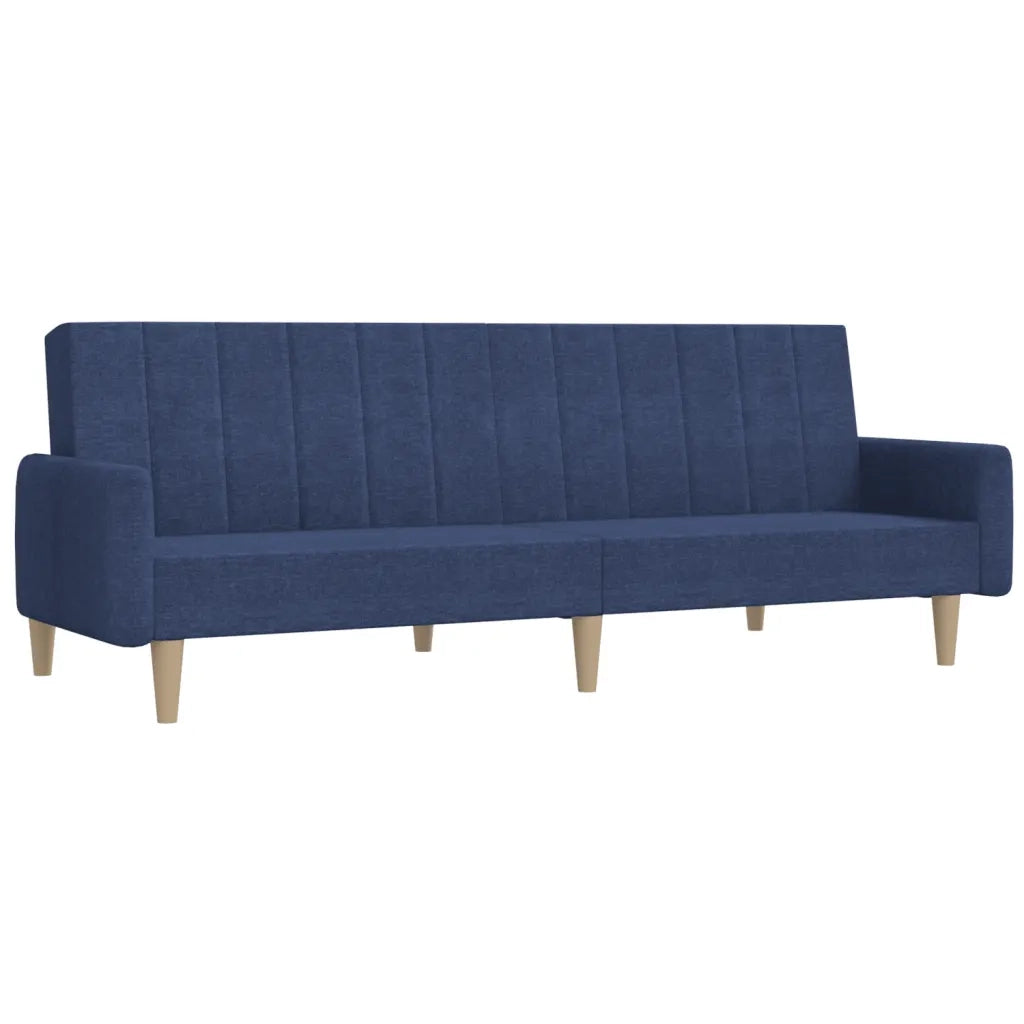 Divano letto | Sof¨¤ letto | Letto singolo a 2 Posti Blu in Tessuto