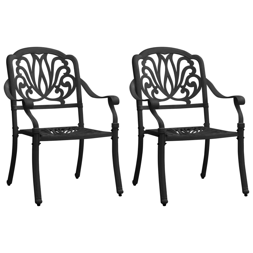 Set da Bistrot 3 pz in Alluminio Pressofuso Nero 3070566