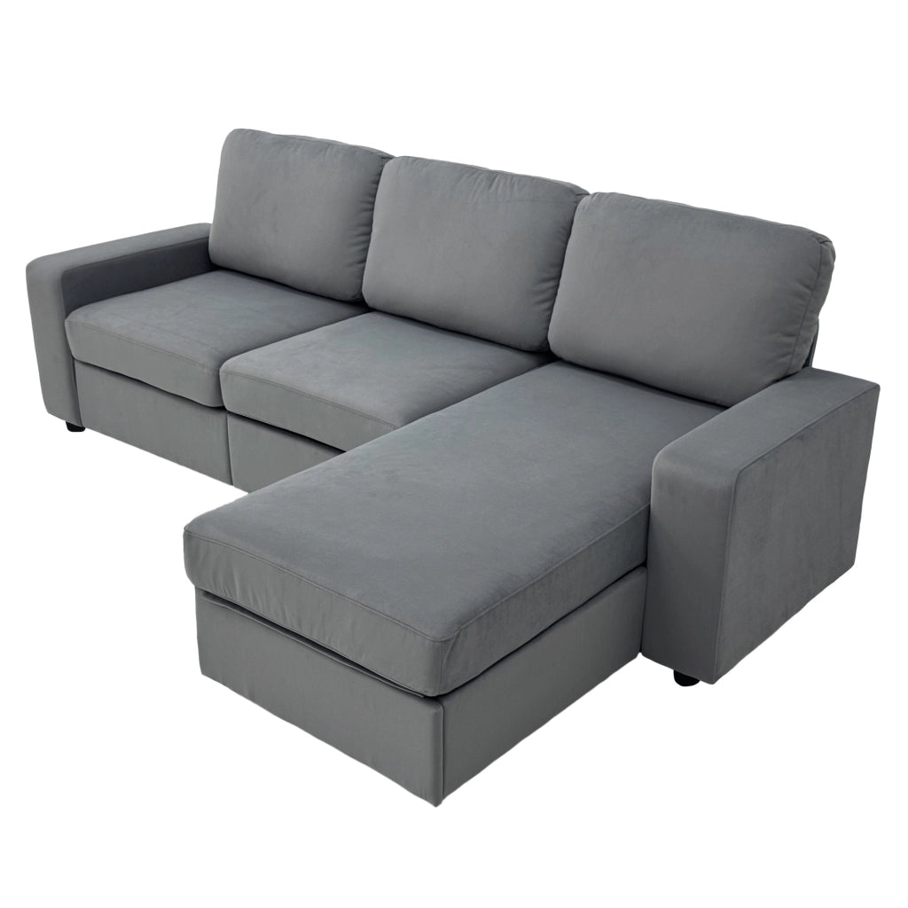 Divano Angolare con Contenitore e Ottomane ¨C Xylo ¨C Grigio