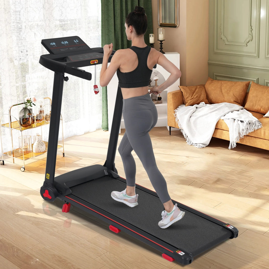 Tapis roulant pieghevole da casa con inclinazione 8%; 3;0 PS; 14 km/h; sensori cardiaci e ricarica USB/Type-C