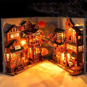 Kit di costruzione di angolo per miniature con luce LED - Puzzola 3D in legno