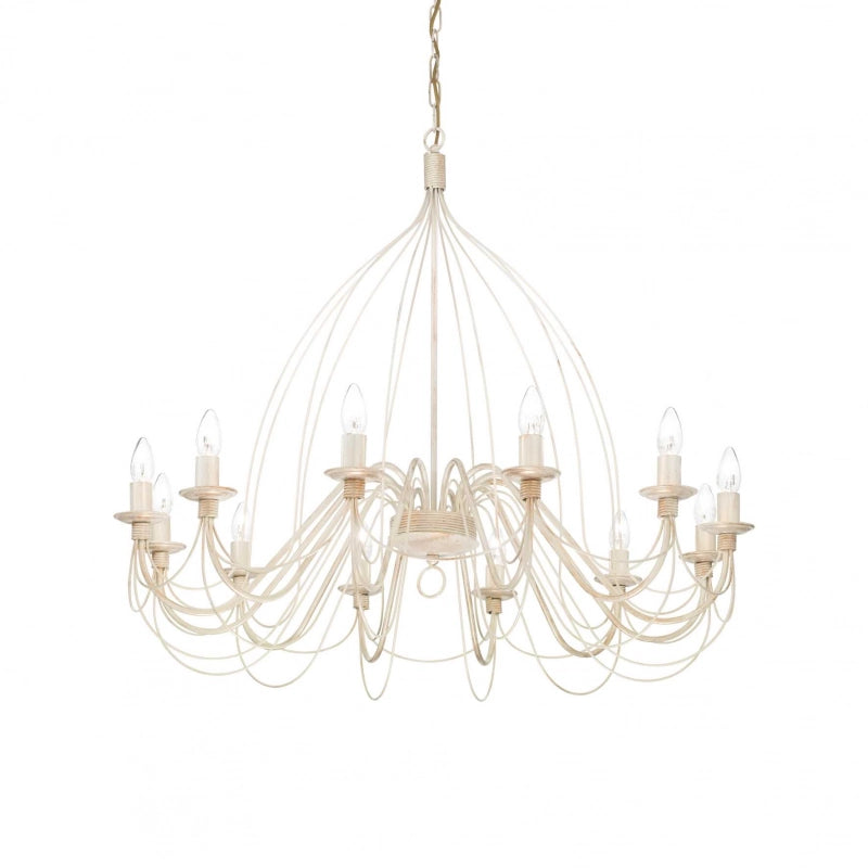 Lampada A Sospensione Corte Sp12 Bianco Ideal-Lux
