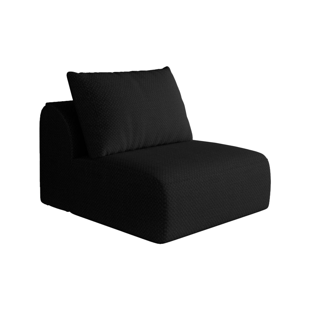 DIVANO 1 posto Nero in tessuto