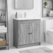 Mobiletto da bagno sotto il lavello Sonoma grigio 890080