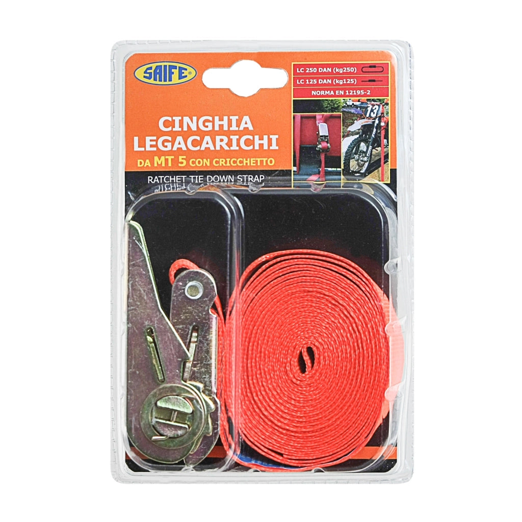CINGHIA LEGACARICHI 5M CON CRICCHETTO A NORMA EN