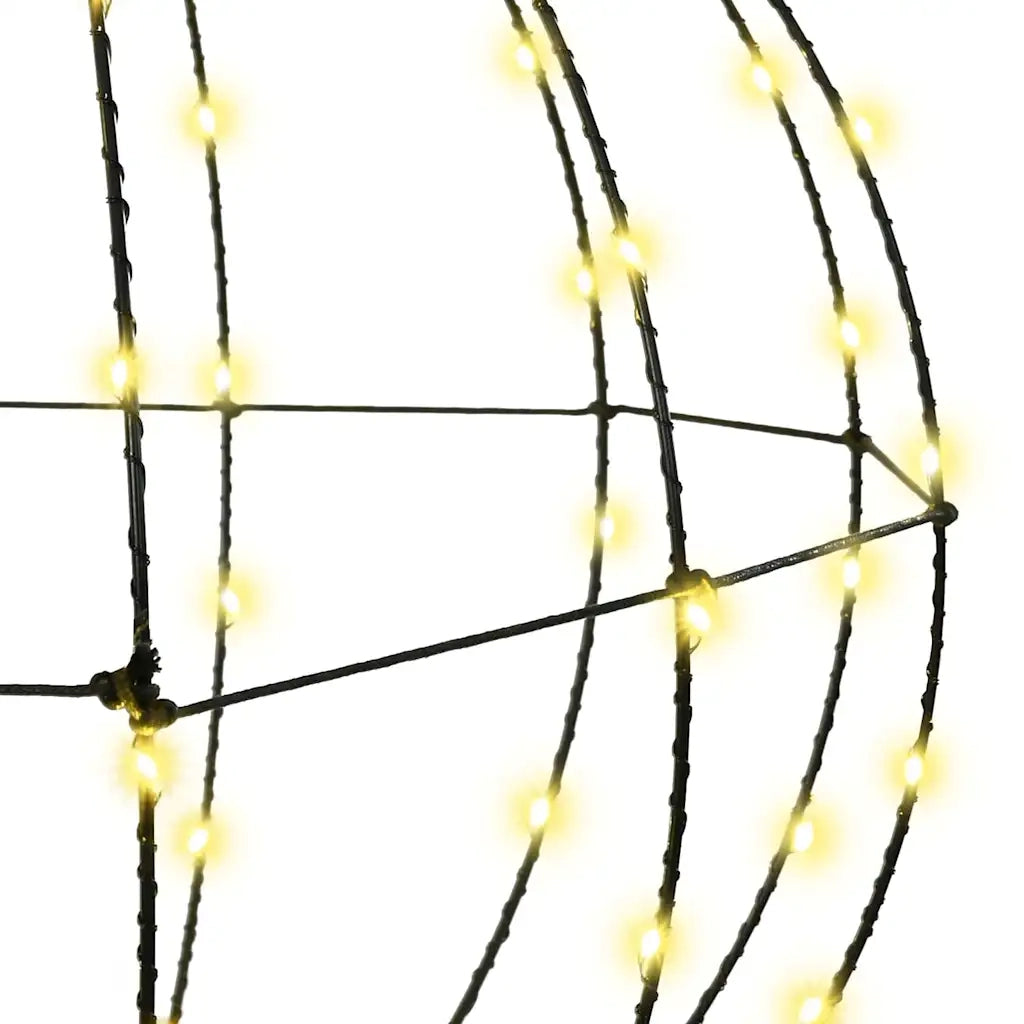 Palla con 192 LED 2 pcs Bianco caldo 30 x 30 x 32 cm Metallo 42019109