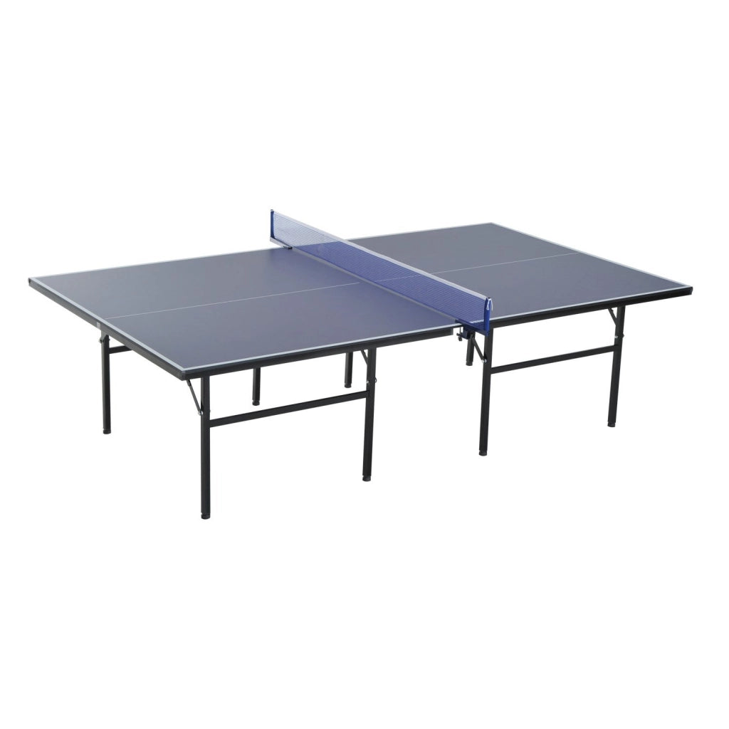 Easycomfort Tavolo da Ping Pong Pieghevole per Interni in MDF e Acciaio, 152.5 x 274 x 76 cm, Blu e Viola
