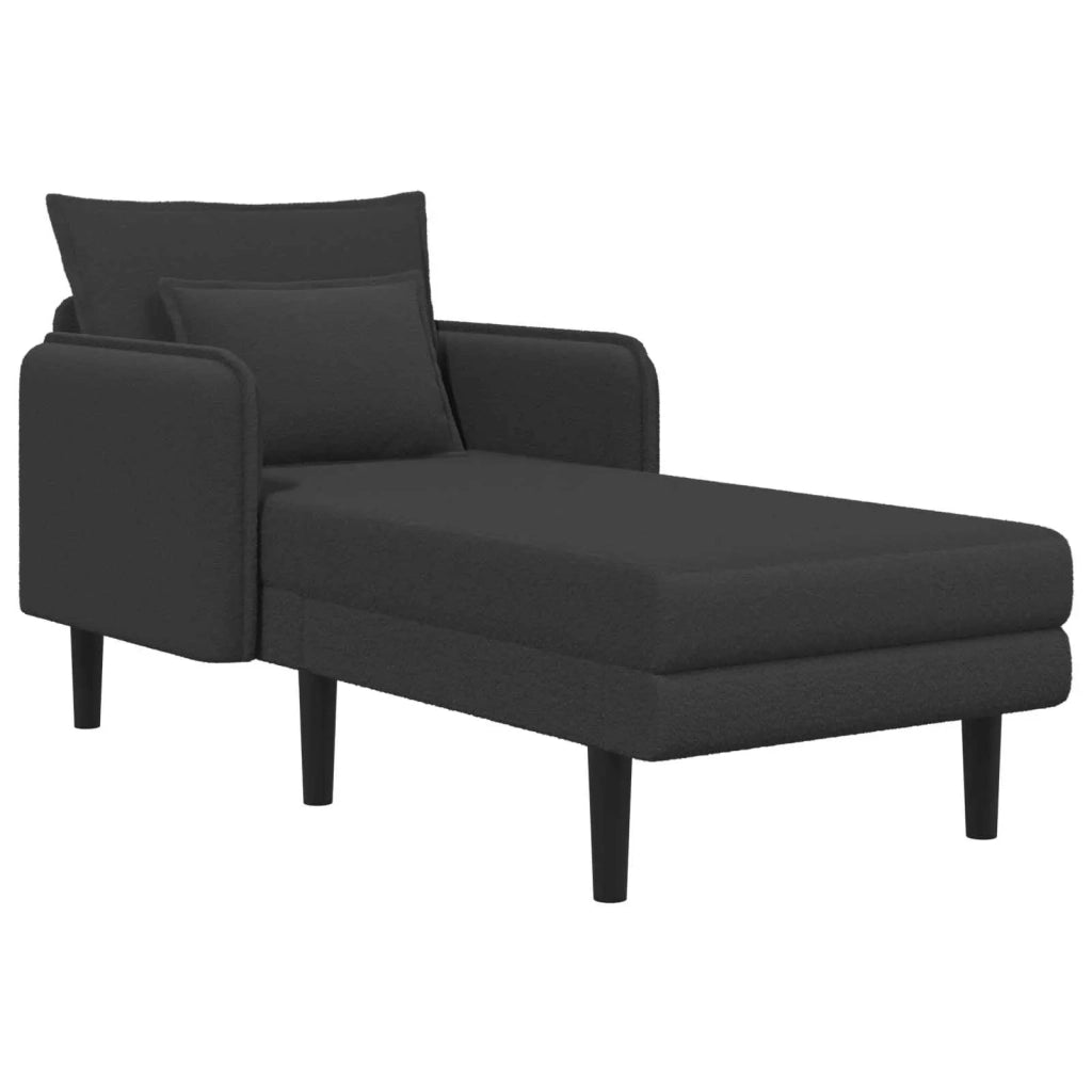 Chaise longue oversize Grigio Scuro Bouclé 42048056