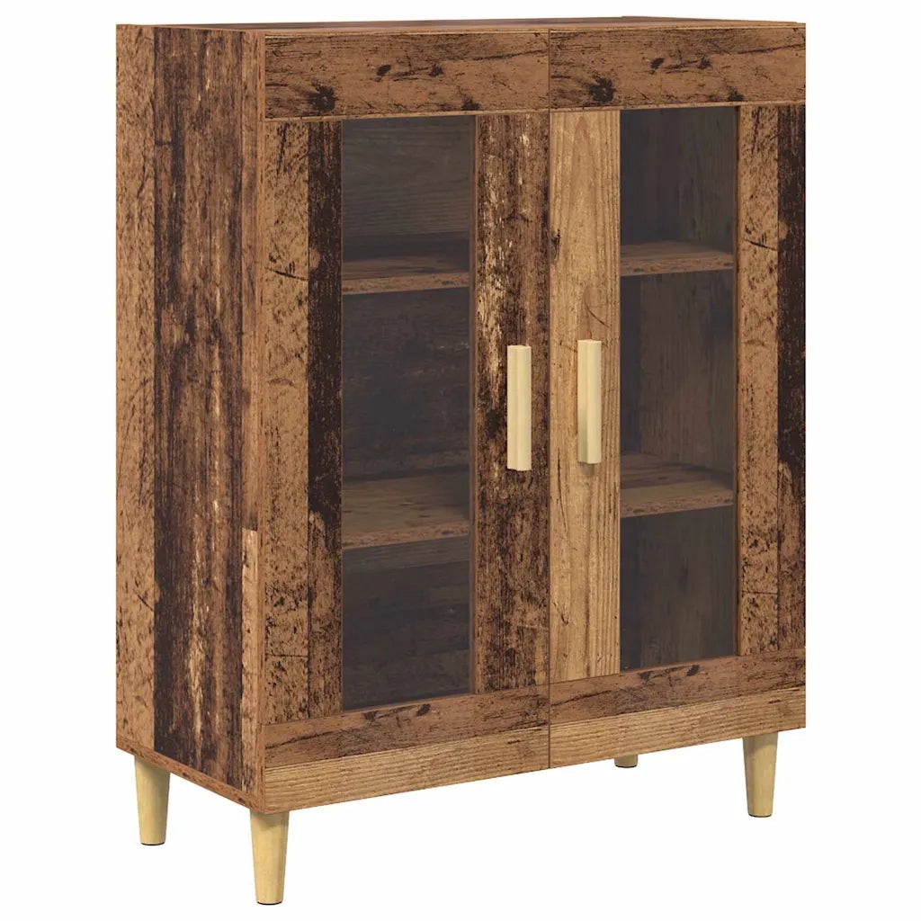 Credenza | Madia | Buffet da pranzo | Armadio da pranzo Legno vecchio 69,5 x 34 x 180 cm Legno multistrato