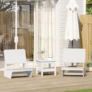 Sedie da Giardino 2 pz Bianche Legno Massello di Pino 859313