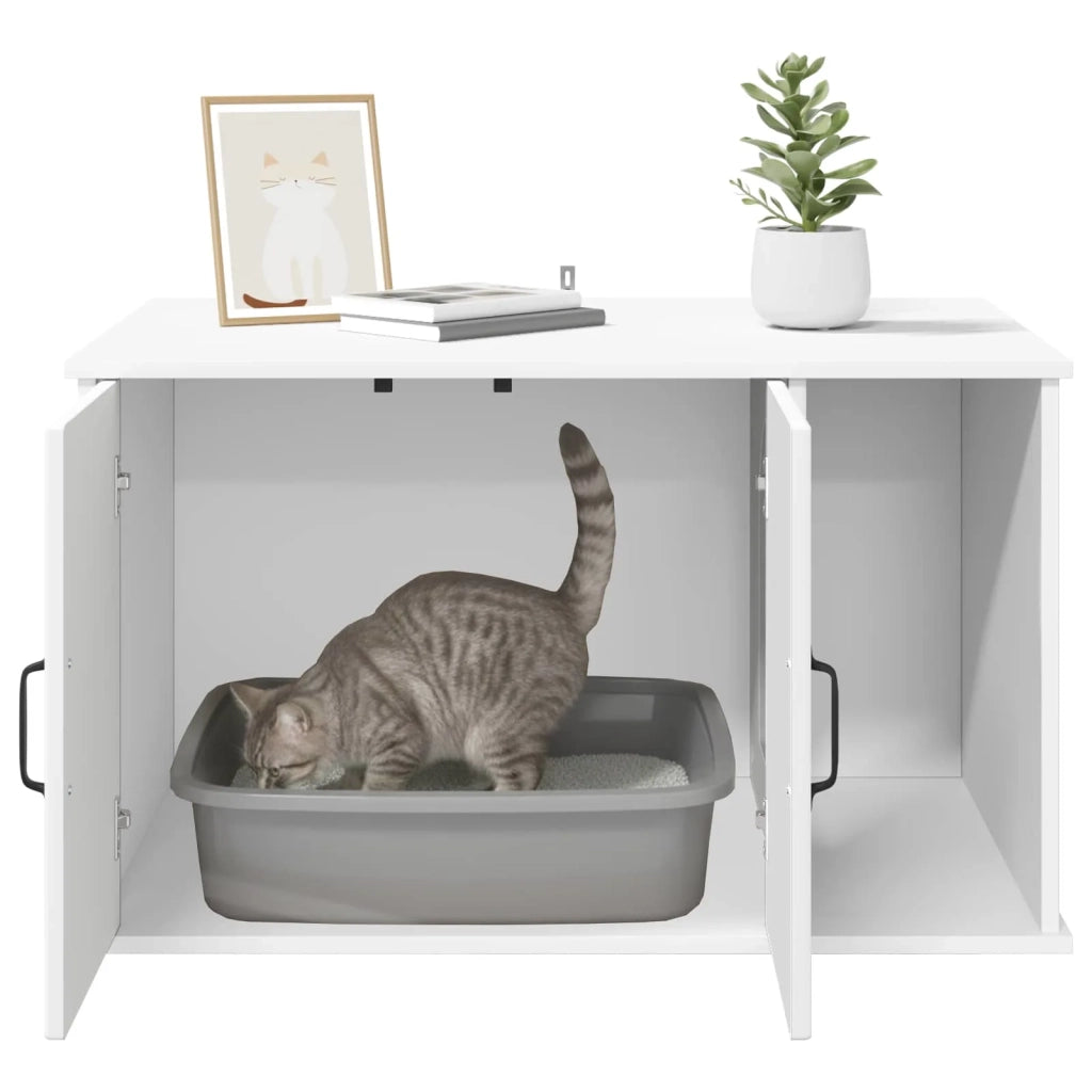 Casa per Gatti Bianco 85 x 55 x 50 cm Legno multistrato 8000734