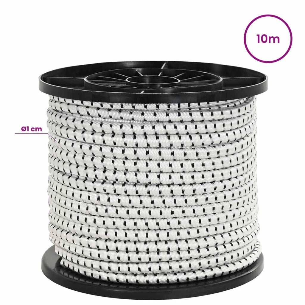 Corde Bungee 10 mm Nero e Bianco PP e gomma 42047650